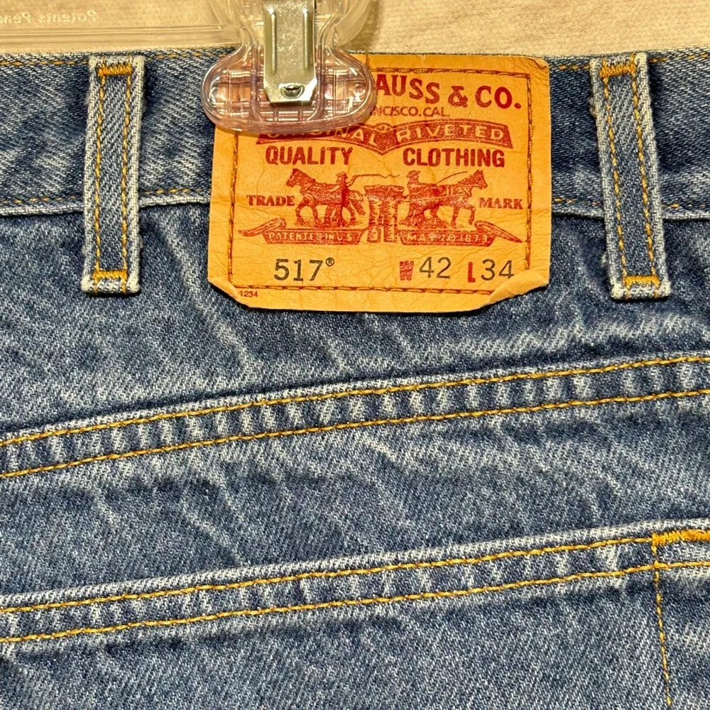 Levis‎ 517 Mens Bootcut Jeans Medium Wash Denim W42 L34 0506